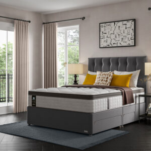 Sealy Bronte Posturepedic Divan Bed Set On Glides