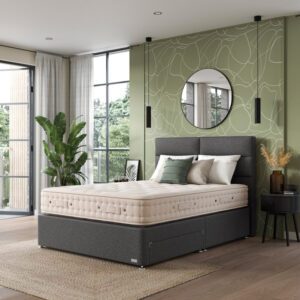 Hypnos Luxurious Earth 02 Divan Bed Set On Castors
