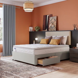 Simply Memory Foam Pocket Sprung Pillowtop Divan Bed Set