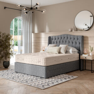Hypnos Luxurious Earth 01 Divan Bed Set On Castors