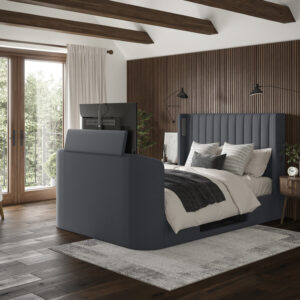 Saros Ottoman TV Bed Frame With Surround Sound